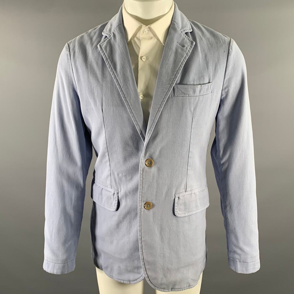 KLEIN EPSTEIN & PARKER Size 38 Blue Periwinkle Notch Lapel Sport Coat